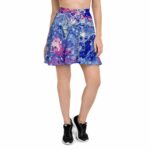 Coral Bloom Skater Skirt