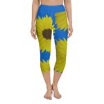 Sunflower Yoga Capri Leggings